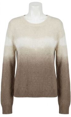 NEW SPLENDID dylan long sleeve sweater in toast dip dye